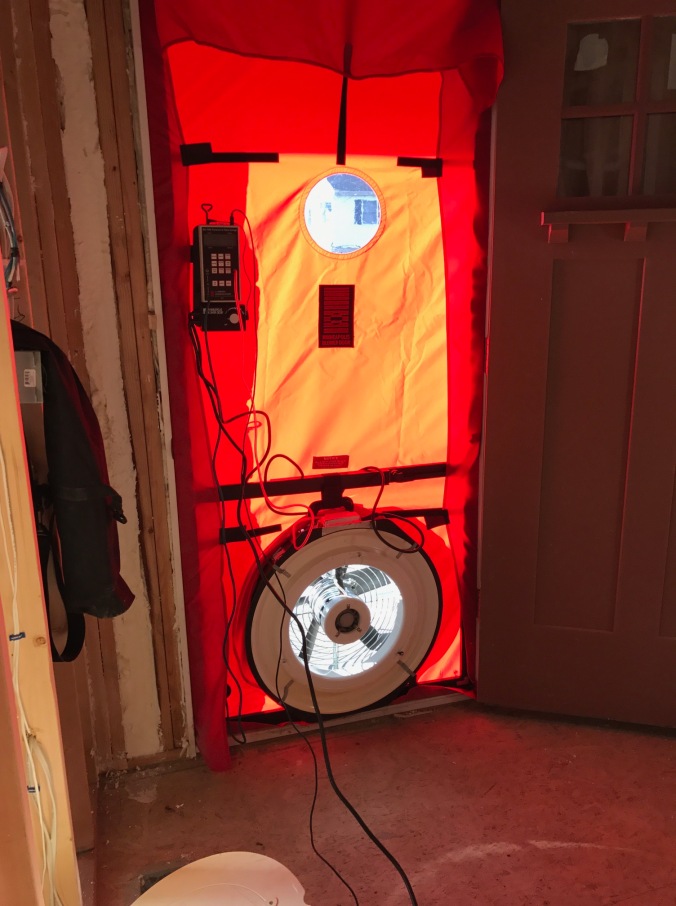Blower door test fan/equipment